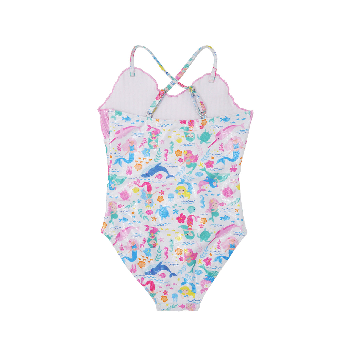 UPF 50+ Mermaid Shell Swimsuit – FlapHappy