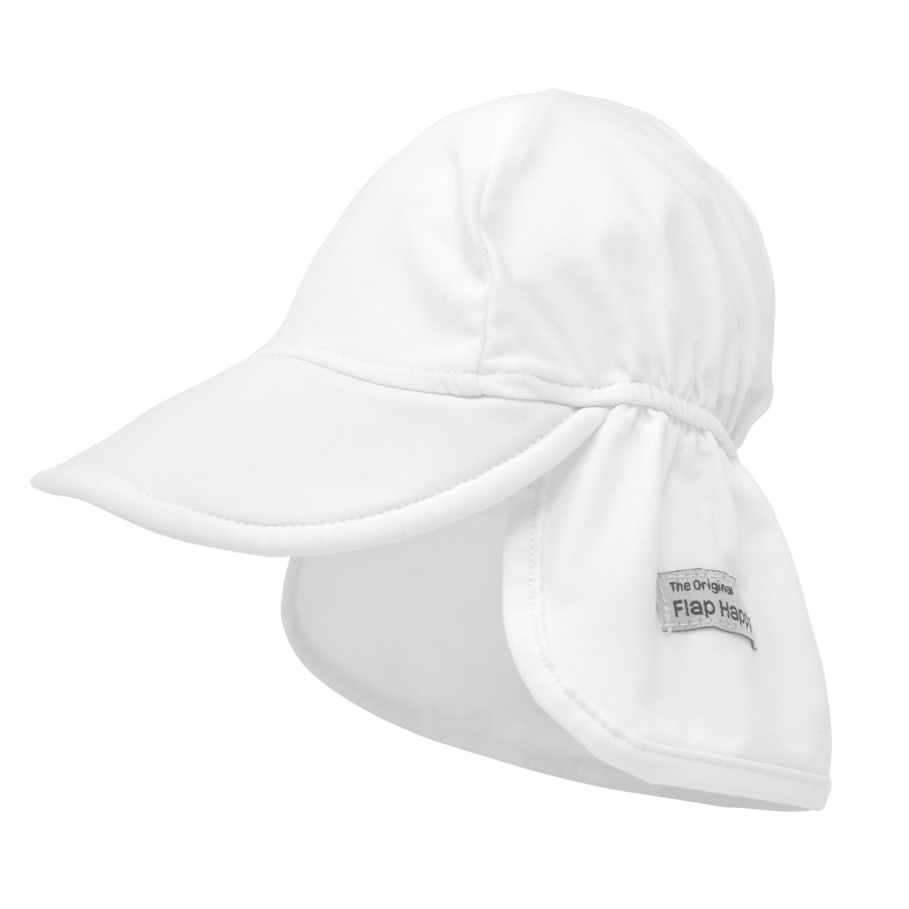 White Floating Flap Hat